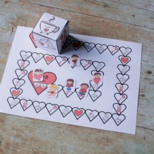 Printable Valentines Board Game to Play with Toddlers and Preschoolers