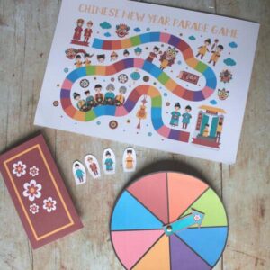 Lunar New Year Printable Board Game to Play with Kids