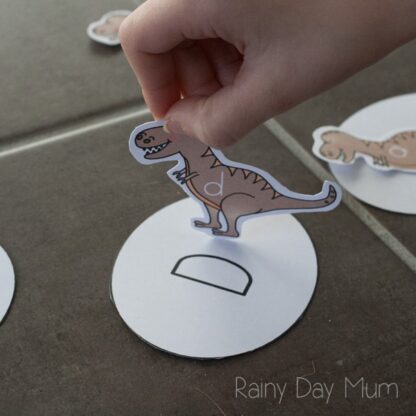 Dinosaur Baby Egg Hatching Letter Matching Game for Preschoolers