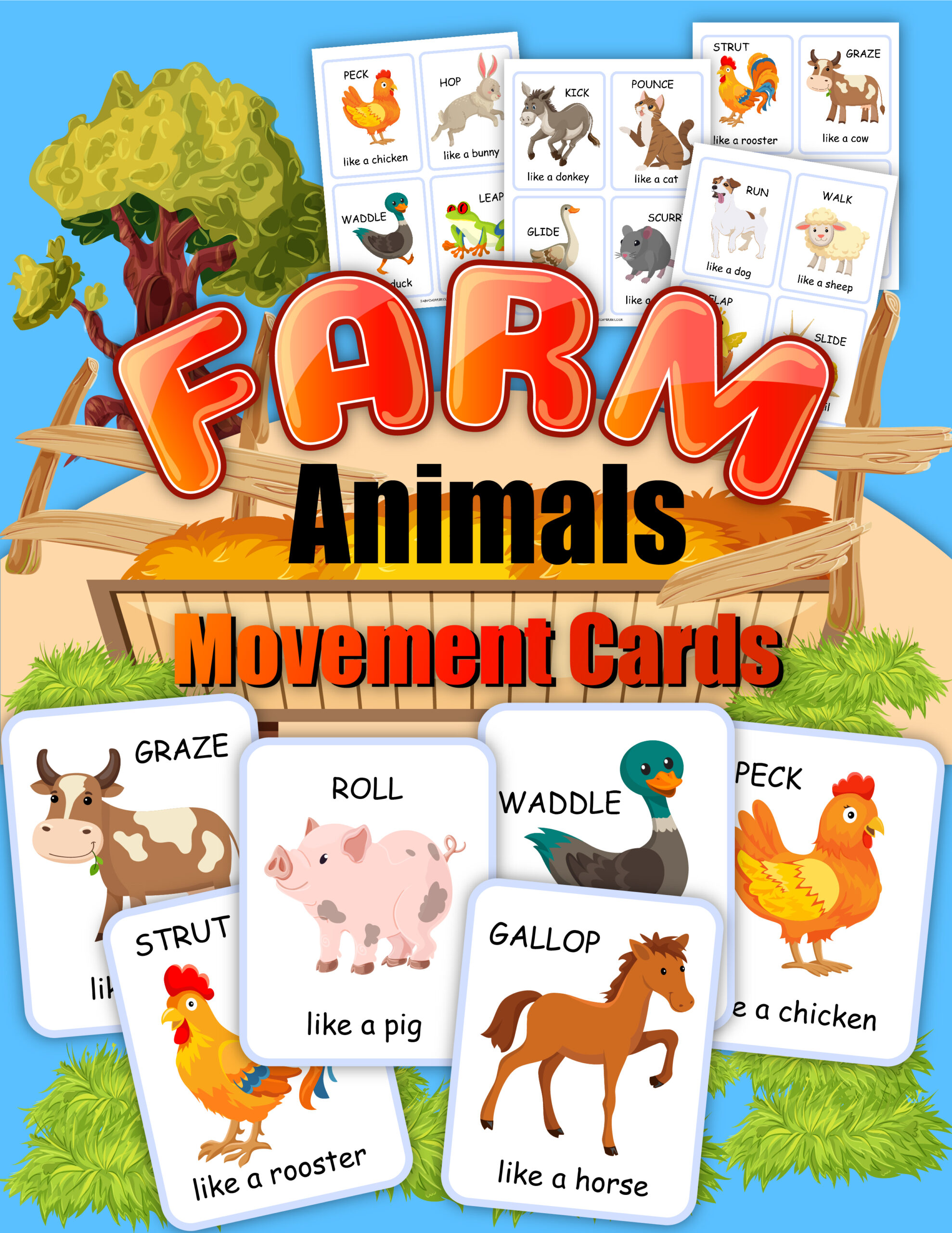 Move Like a Farm Animal Game Pack - Rainy Day Mum Shop